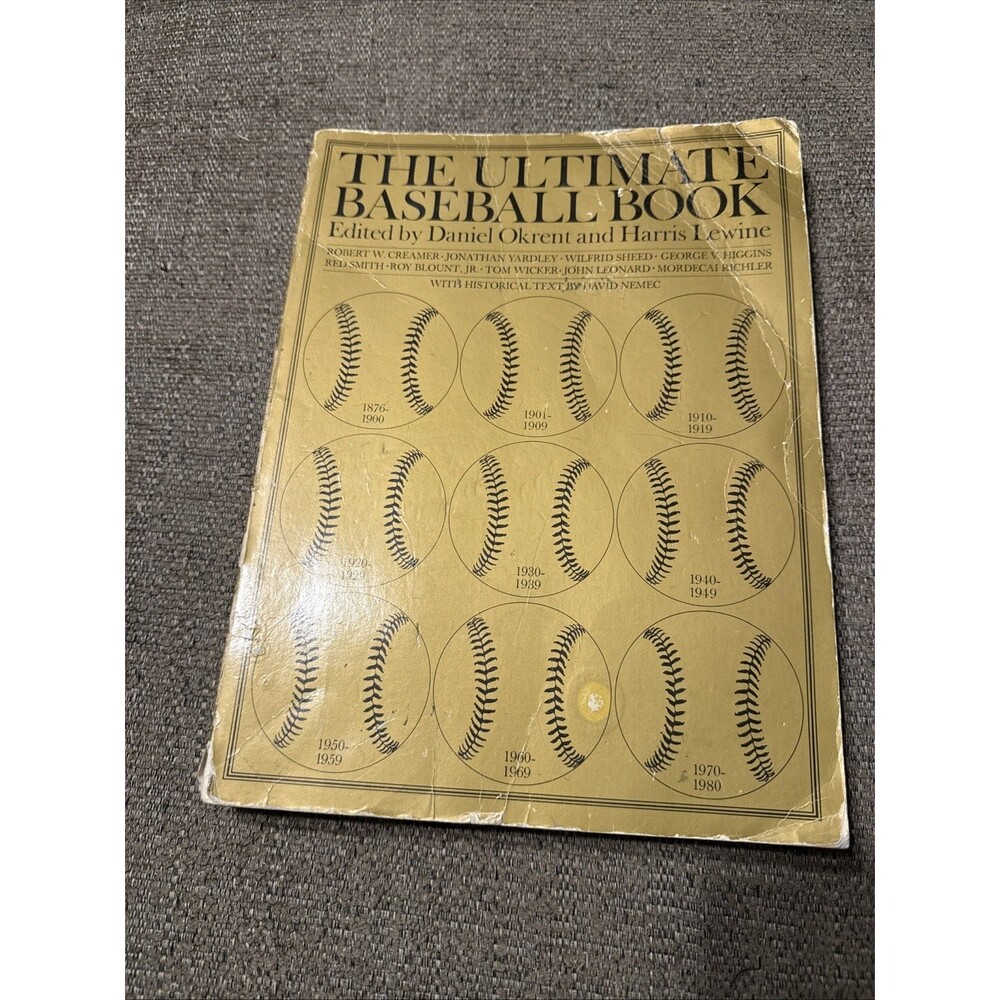 Ultimate Baseball Book, The: Okrent, Lewine 1981